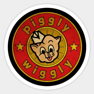 Vintage Piggly Wiggly | Gold Style Sticker